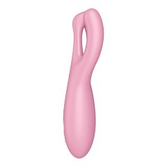   Satisfyer Threesome 4 - pametni klitorisni vibrator za ponovno polnjenje (roza)