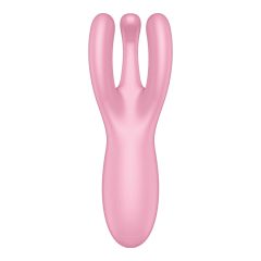   Satisfyer Threesome 4 - pametni klitorisni vibrator za ponovno polnjenje (roza)