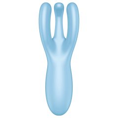   Satisfyer Threesome 4 - pametni klitorisni vibrator za ponovno polnjenje (modri)