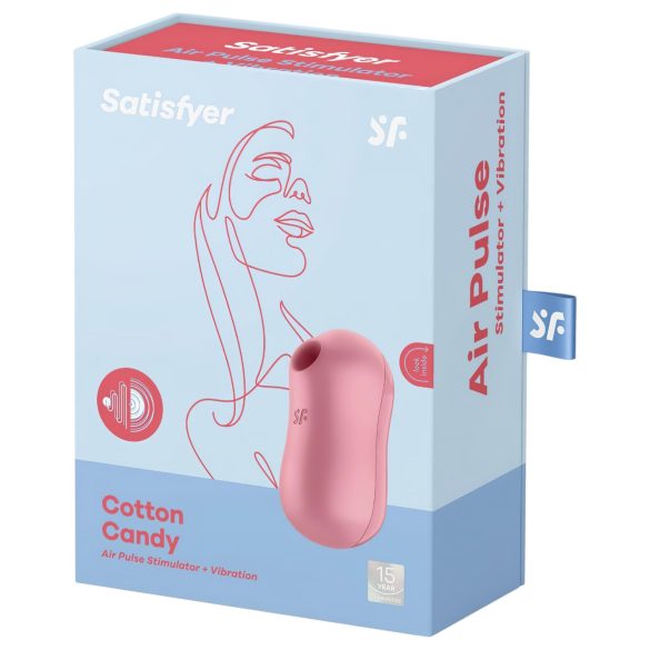 Satisfyer Cotton Candy - zračni stimulator za klitoris (koralna)
