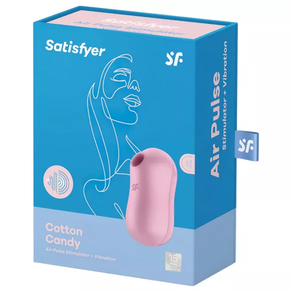 Satisfyer Cotton Candy - klitoralni stimulator z zračnimi valovi - polnilni