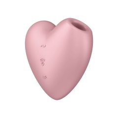   Satisfyer Cutie Heart - brezžični klitoralni vibrator z zračnim valovanjem (roza)