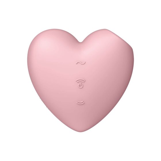 Satisfyer Cutie Heart - brezžični klitoralni vibrator z zračnim valovanjem (roza)