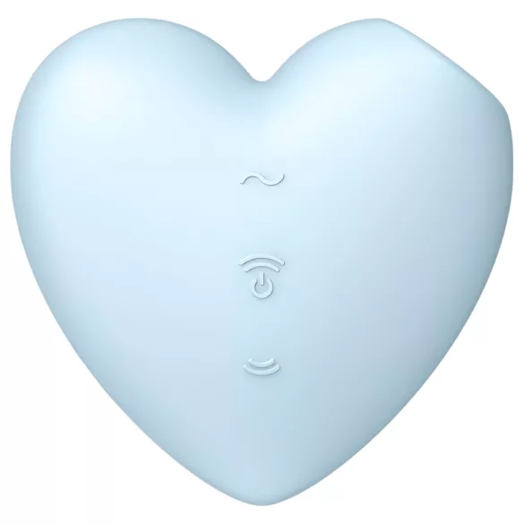 Satisfyer Cutie Heart - klitoralni stimulator z zračnimi valovi - modra