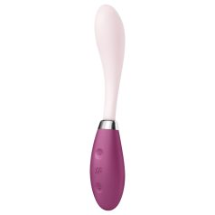   Satisfyer - G-točka vibrator - upogljiv, akumulatorski - roza-rdeč
