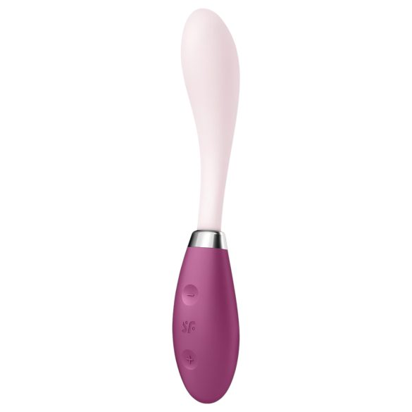 Satisfyer - G-točka vibrator - upogljiv, akumulatorski - roza-rdeč