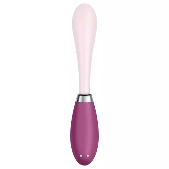 Satisfyer - G-točka vibrator - upogljiv, akumulatorski - roza-rdeč