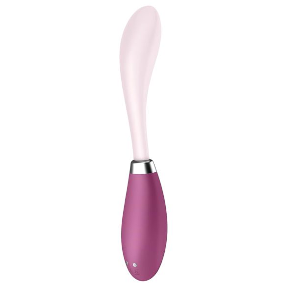 Satisfyer - G-točka vibrator - upogljiv, akumulatorski - roza-rdeč