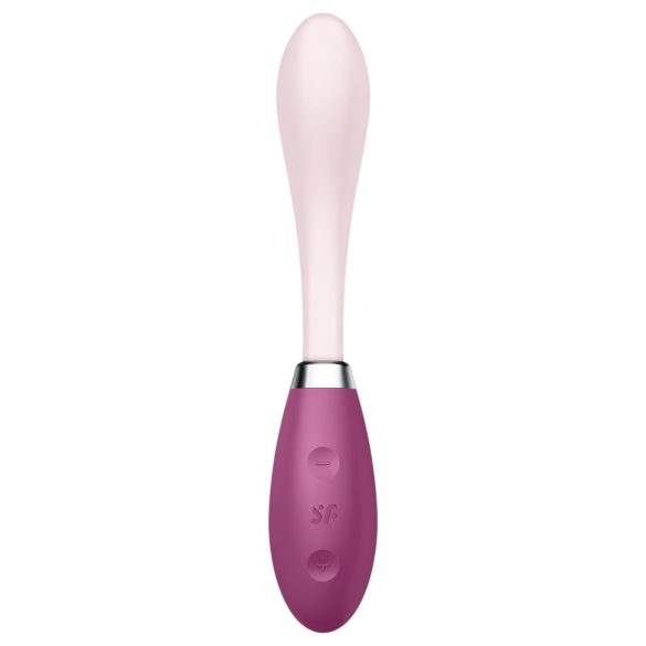 Satisfyer - G-točka vibrator - upogljiv, akumulatorski - roza-rdeč