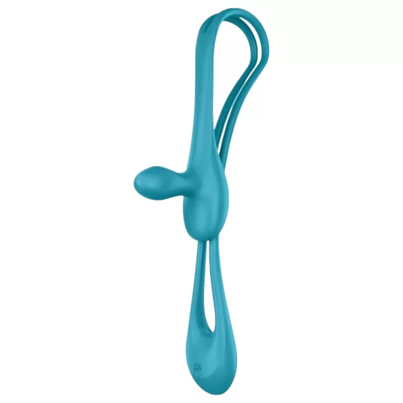 Satisfyer - analni vibrator in erekcijski obroč - akumulatorski, modra
