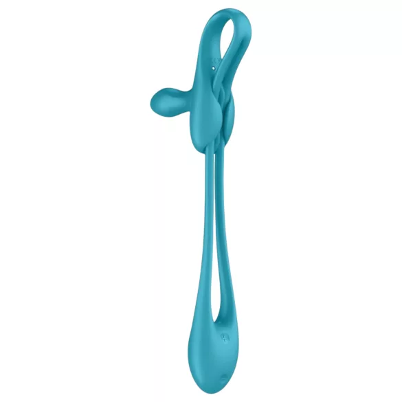 Satisfyer - analni vibrator in erekcijski obroč - akumulatorski, modra