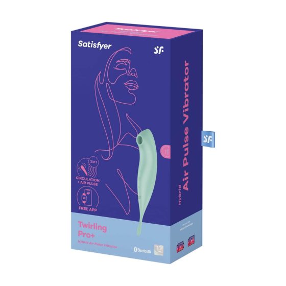 Satisfyer Twirling Pro - pametni klitorisni vibrator 2v1, ki ga je mogoče ponovno napolniti (meta)