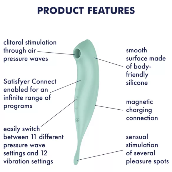 Satisfyer Twirling Pro - aplikacijo upravljan klitoralni vibrator (meta)