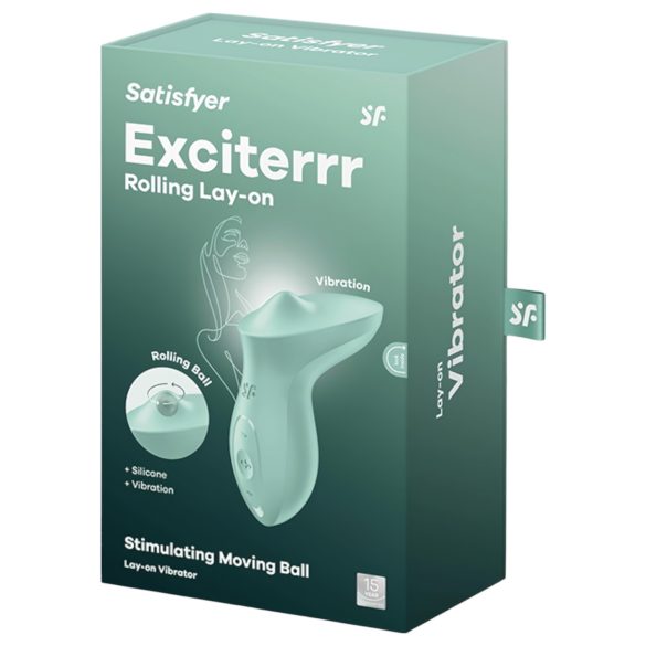 Satisfyer Exciterrr - klitoralni vibrator z vrtljivimi kroglicami - zelena