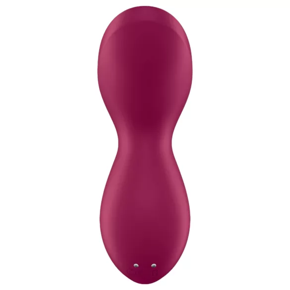 Satisfyer Exciterrr - vibrator za klitoris z vrtljivimi kroglicami - rdeč