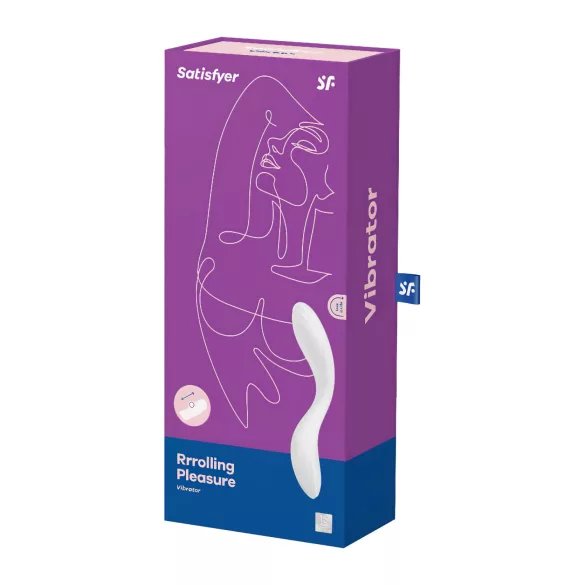 Satisfyer Rrrolling - G-točka vibrator z gibljivimi kroglicami - bel