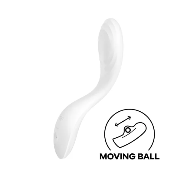 Satisfyer Rrrolling - G-točka vibrator z gibljivimi kroglicami - bel