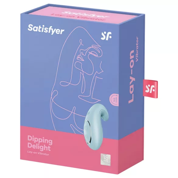 Satisfyer - klitoralni vibrator na baterije - modra