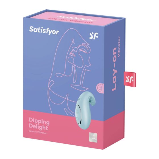 Satisfyer Dipping Delight - brezžični vibrator za klitoris (modri)