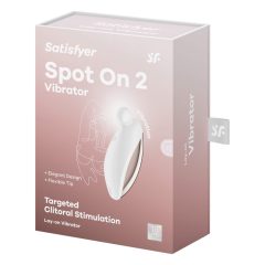   Satisfyer Spot On 2 - brezžični vibrator za klitoris (bela)
