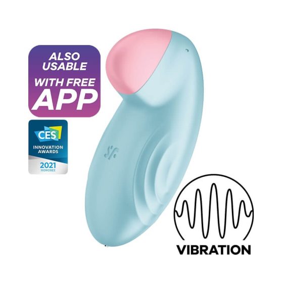 Satisfyer Tropical Tip - pametni klitoralni vibrator za ponovno polnjenje (modri)