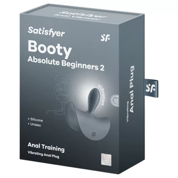 Satisfyer - analni vibrator za začetnike - siva