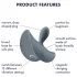 Satisfyer - analni vibrator za začetnike - siva