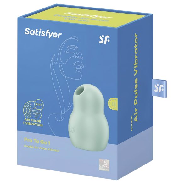 Satisfyer Pro To Go 1 - stimulator klitorisa na zračni valovi - polnilni - meta