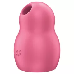   Satisfyer Pro To Go 1 - stimulator klitorisa z zračnimi valovi - polnilec - rdeč