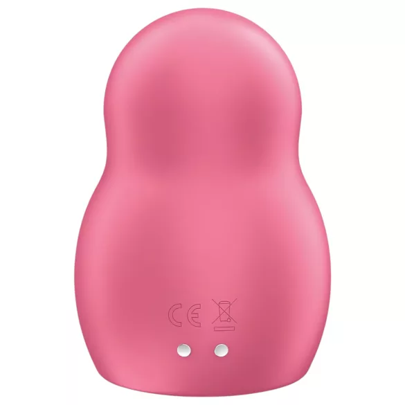 Satisfyer Pro To Go 1 - stimulator klitorisa z zračnimi valovi - polnilec - rdeč