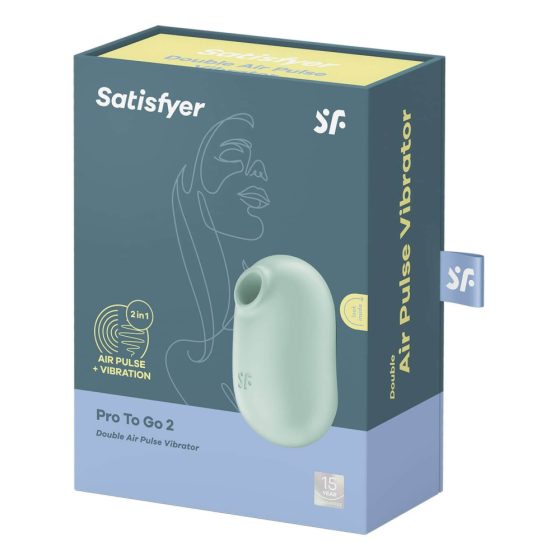 Satisfyer Pro To Go 2 - zračni klitorisni vibrator z možnostjo polnjenja (meta)