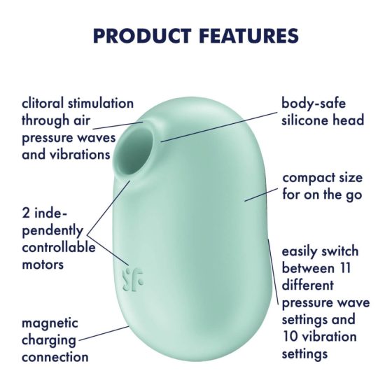Satisfyer Pro To Go 2 - zračni klitorisni vibrator z možnostjo polnjenja (meta)