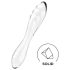 Satisfyer Dazzling Crystal 1 - dvostranski stekleni dildo - prozoren