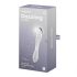 Satisfyer Dazzling Crystal 1 - dvostranski stekleni dildo - prozoren