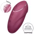 Satisfyer - vibrator in stimulator klitorisa 2v1 - rdeča