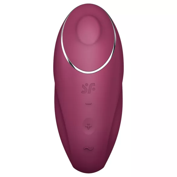 Satisfyer - vibrator in stimulator klitorisa 2v1 - rdeča