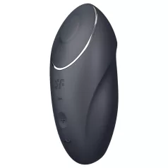Satisfyer - 2v1 vibrator za klitoris - črni