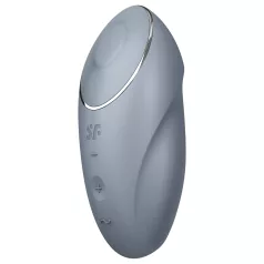 Satisfyer - 2v1 klitoralni vibrator - siva barva