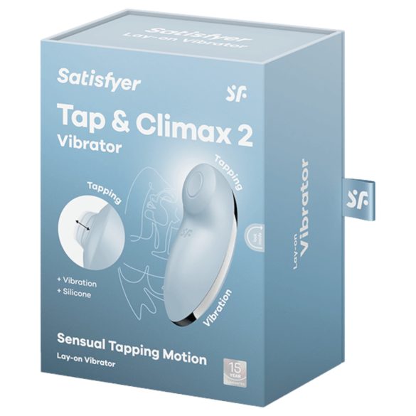 Satisfyer - 2v1 vibrator in stimulator za klitoris - modra