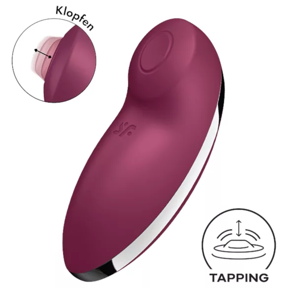 Satisfyer - vibrator in stimulator za klitoris 2v1 - rdeč