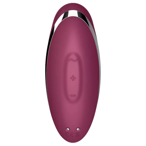 Satisfyer - vibrator in stimulator za klitoris 2v1 - rdeč