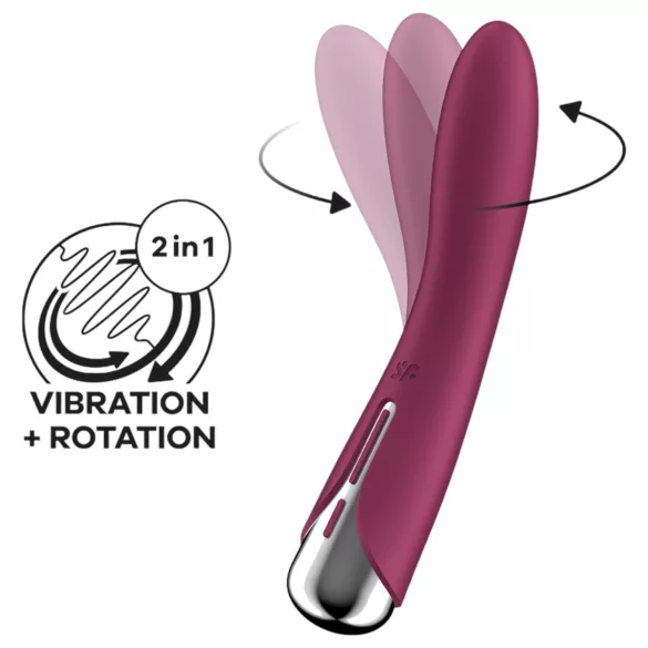 Satisfyer Spinning Vibe 1 - vrteči se G-točkovni vibrator (rdeč)