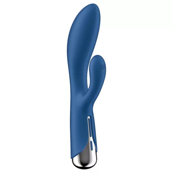 Satisfyer Spinning Rabbit 1 - vibracijski zajček s premikajočo roko - modra