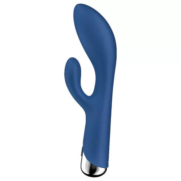 Satisfyer Spinning Rabbit 1 - vibracijski zajček s premikajočo roko - modra