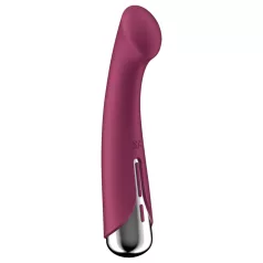 Satisfyer - G-točka vibrator z vrtljivo glavo - rdeč