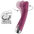 Satisfyer - G-točka vibrator z vrtljivo glavo - rdeč