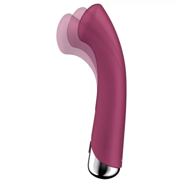 Satisfyer - G-točka vibrator z vrtljivo glavo - rdeč