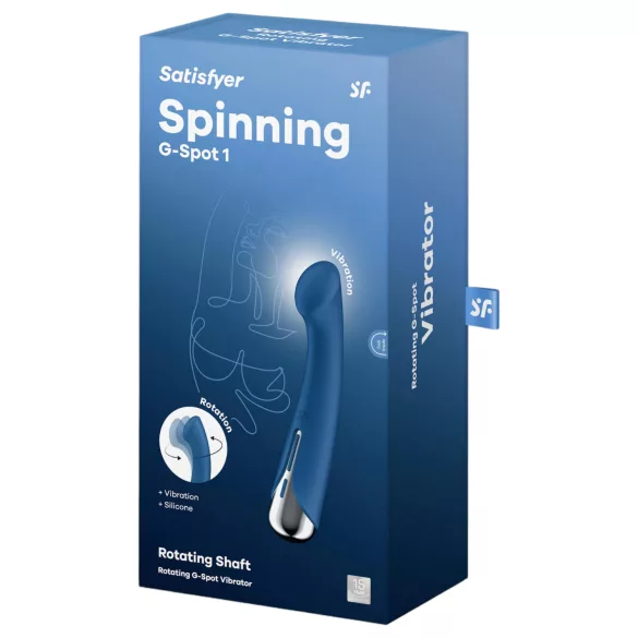 Satisfyer - G-točka vibrator z vrtljivo glavo - modra