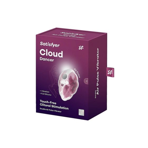 Satisfyer Cloud Dancer - zračni stimulator klitorisa za polnjenje (roza in bela)