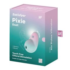   Satisfyer Pixie Dust - stimulator klitorisa z zračnim valovanjem, ki ga je mogoče ponovno napolniti (mint-pink)